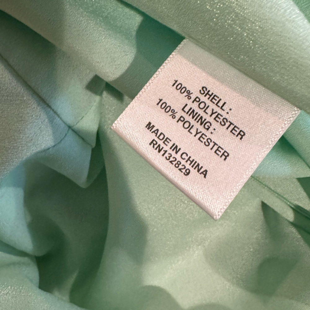 New Lovers and Friends Dress Sleeveless Mint Tiered Ruffle cocktail Green Size M - Picture 6 of 6